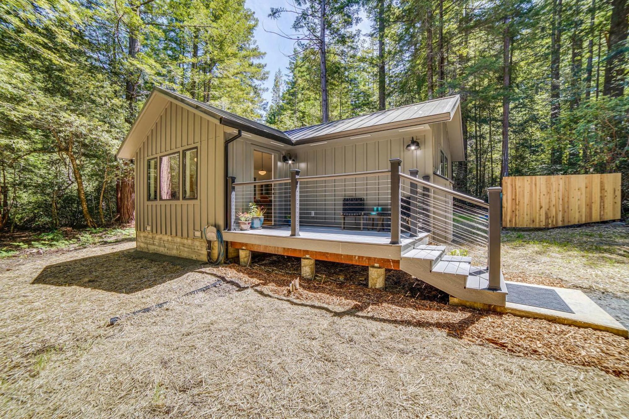 Peaceful Mendocino Cottage Surrounded By Redwoods Exteriör bild